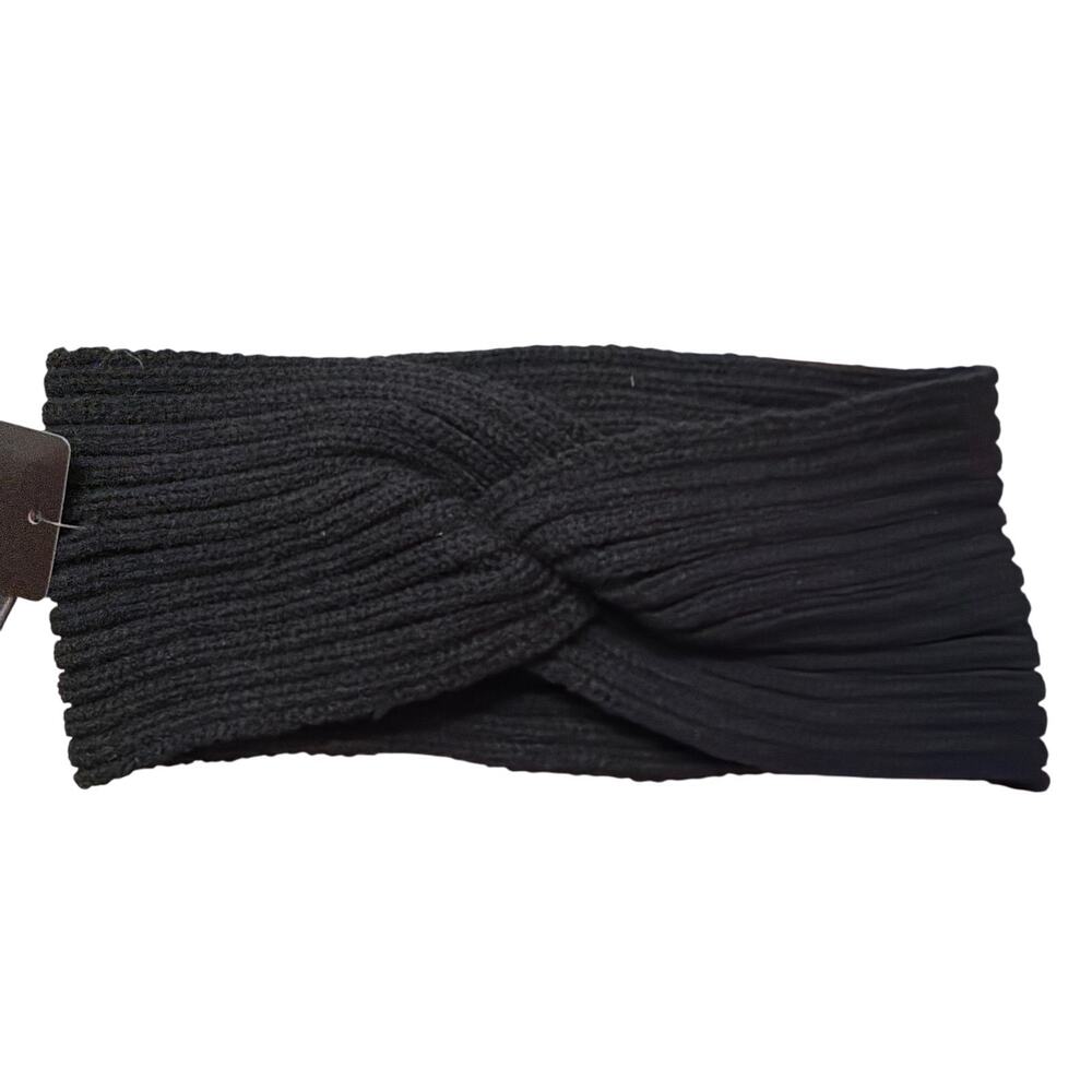 Torrid Women's Black Rib Knit Ear Warmers One Size Brand New